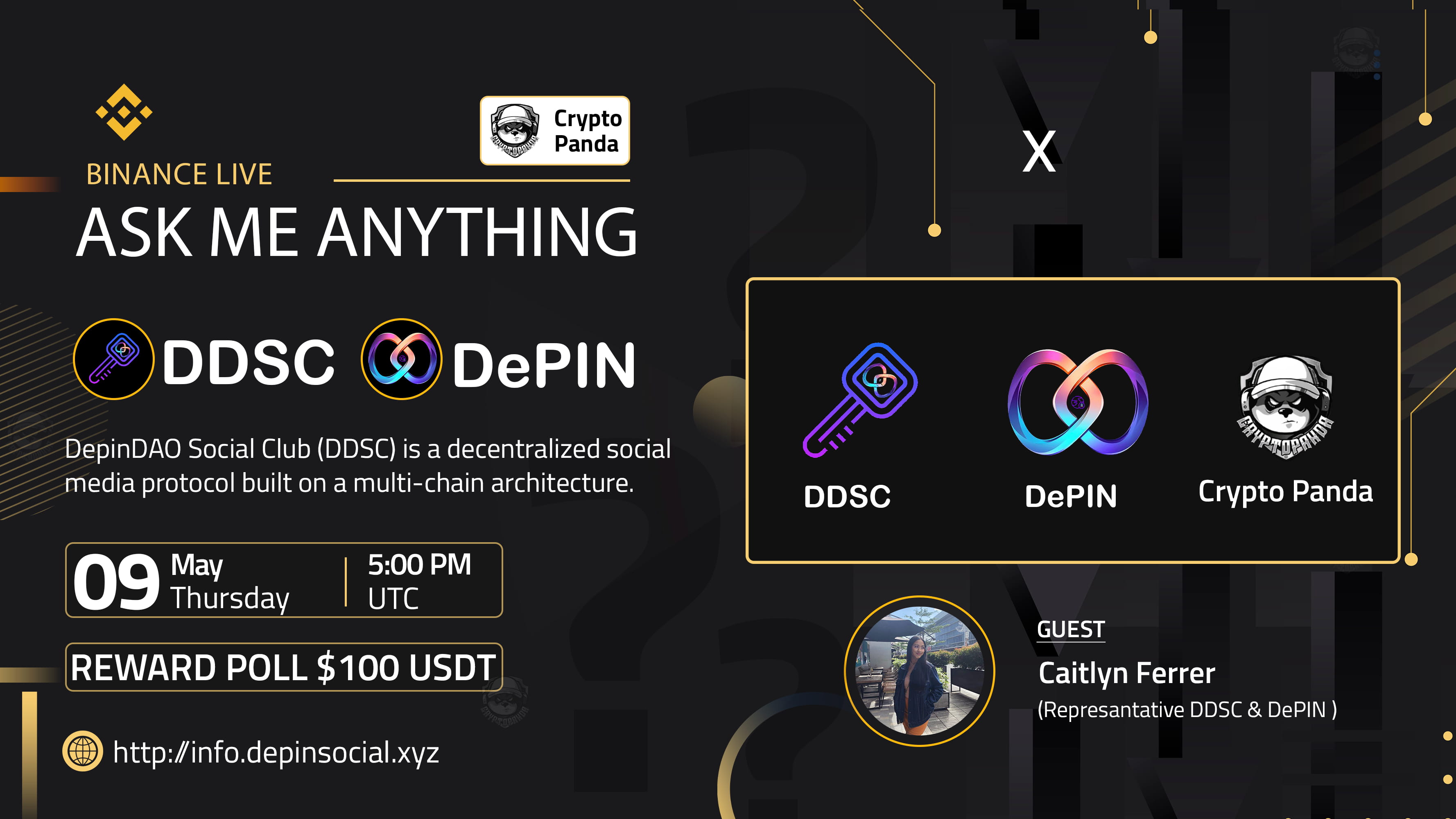 Crypto Panda presents AMA with DDSC & DePIN