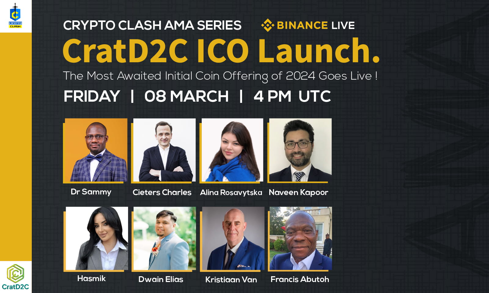 AMA - CratD2C ICO Goes Live on the 8th March | 50$ USDT Rewards