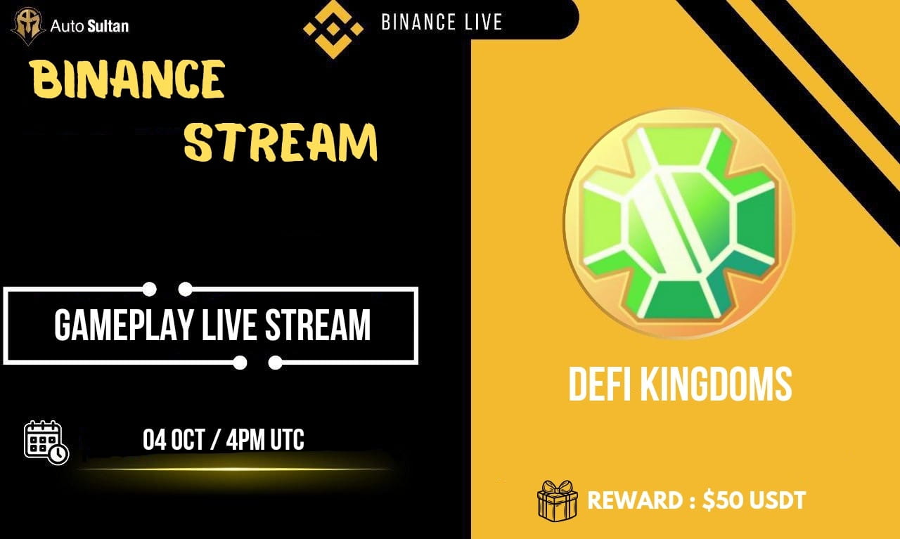 LIVE STREAM WITH DEFI KINGDOMS | $50 USDT REWARD