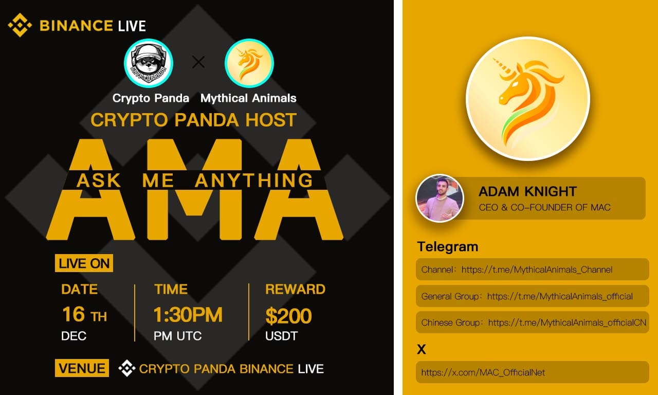 Crypto Panda Presents AMA with Mythical Animals // $100 Giveaway