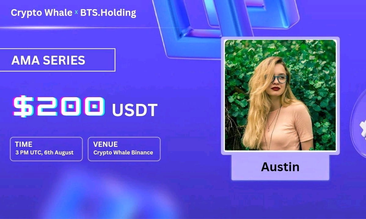 Crypto Whale is going to Host Binance live  with BTS.HOLDINGS Rew:200USD