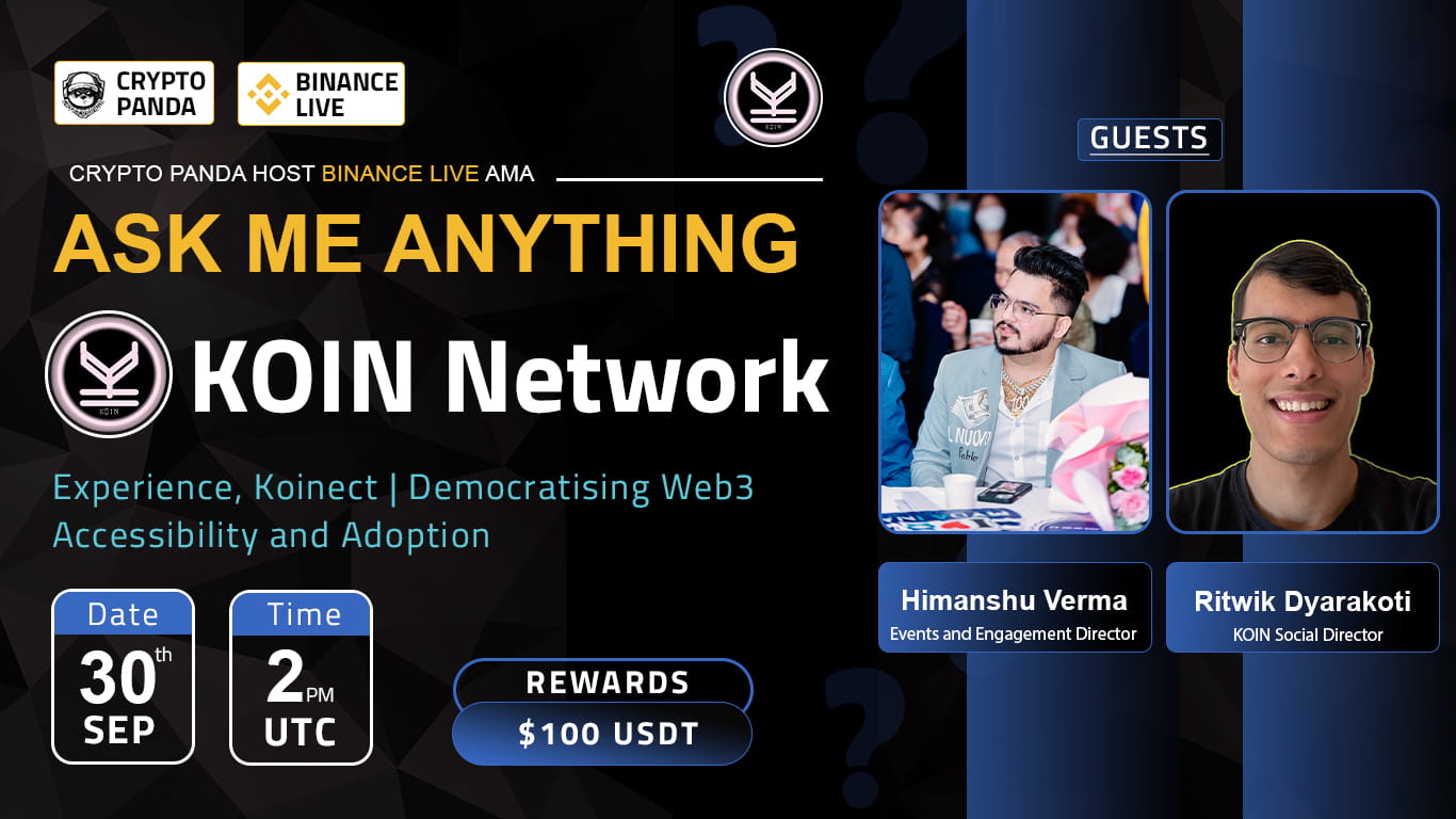 Crypto Panda presents AMA with KOIN Network 