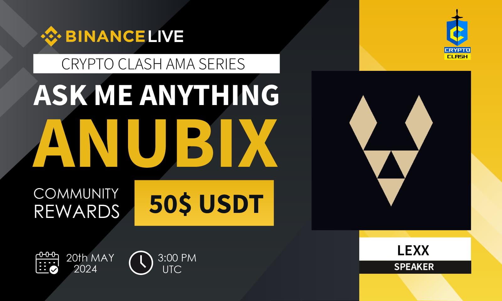 AMA - Anubix x Crypto Clash | 50$ USDT Rewards
