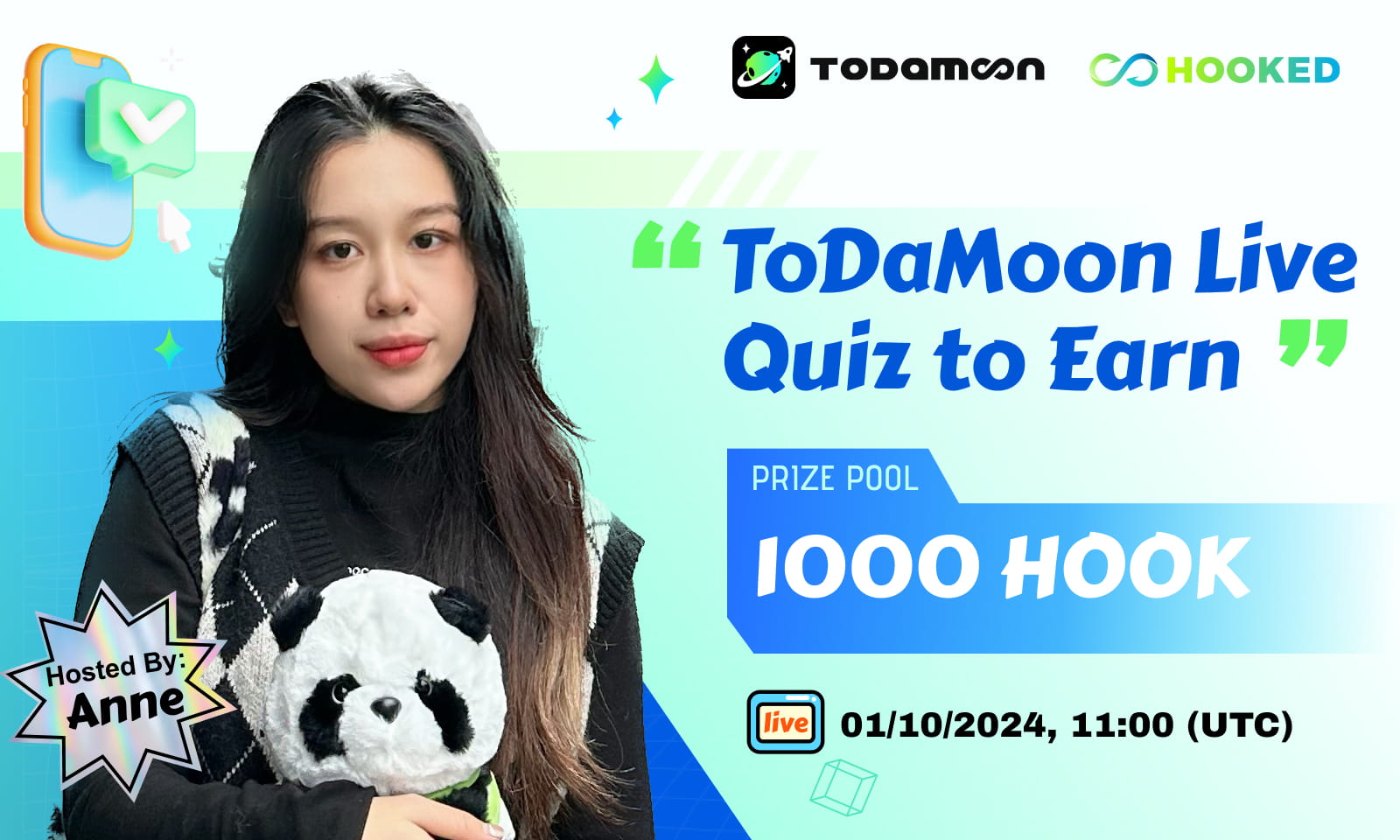 ToDaMoon Quiz-to-Earn Gameshow - 93th Livestreaming
