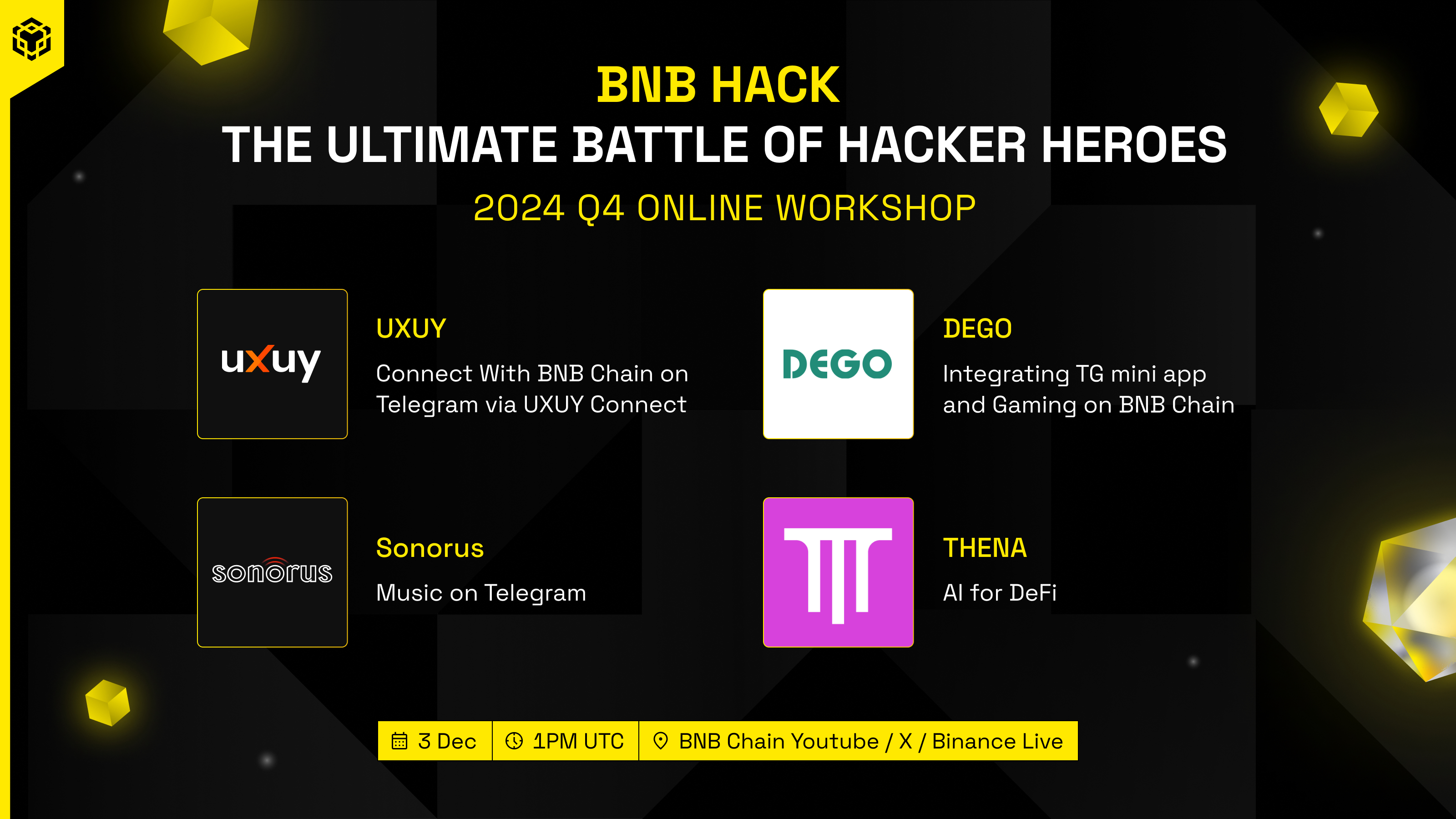 2024 Q4 BNB Hack Workshop Sponsor Panel