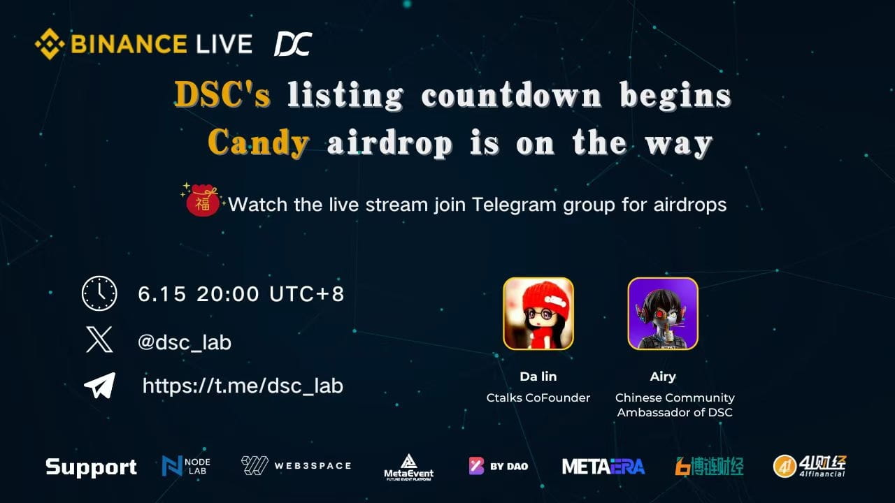 LuckyBox|| DSC's listing countdown begins，Candy airdrop is on the way 