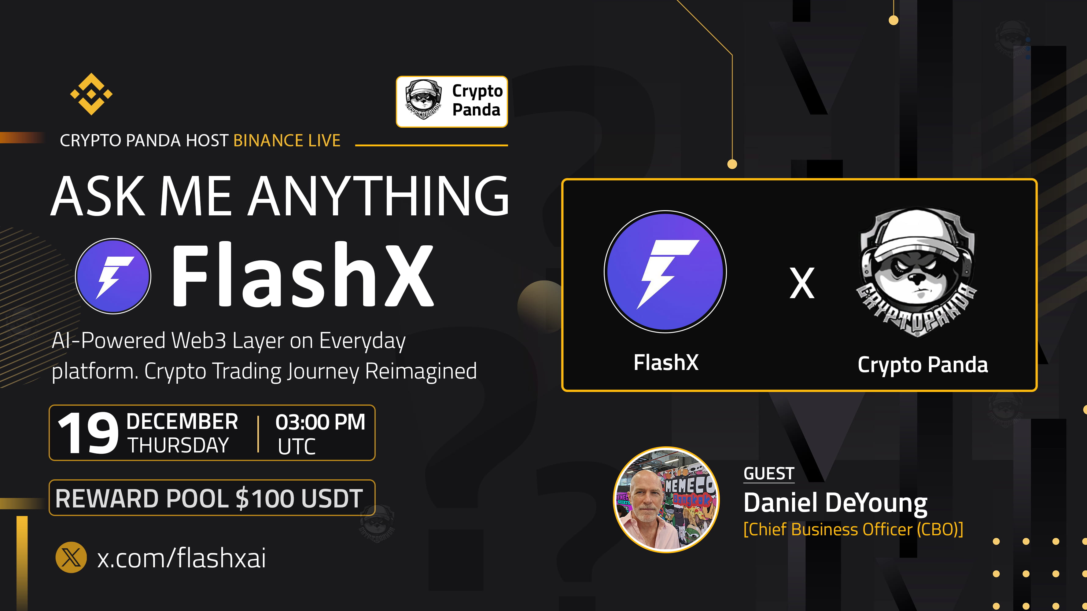 Crypto Panda Presents AMA with FlashX // $100 Giveaway