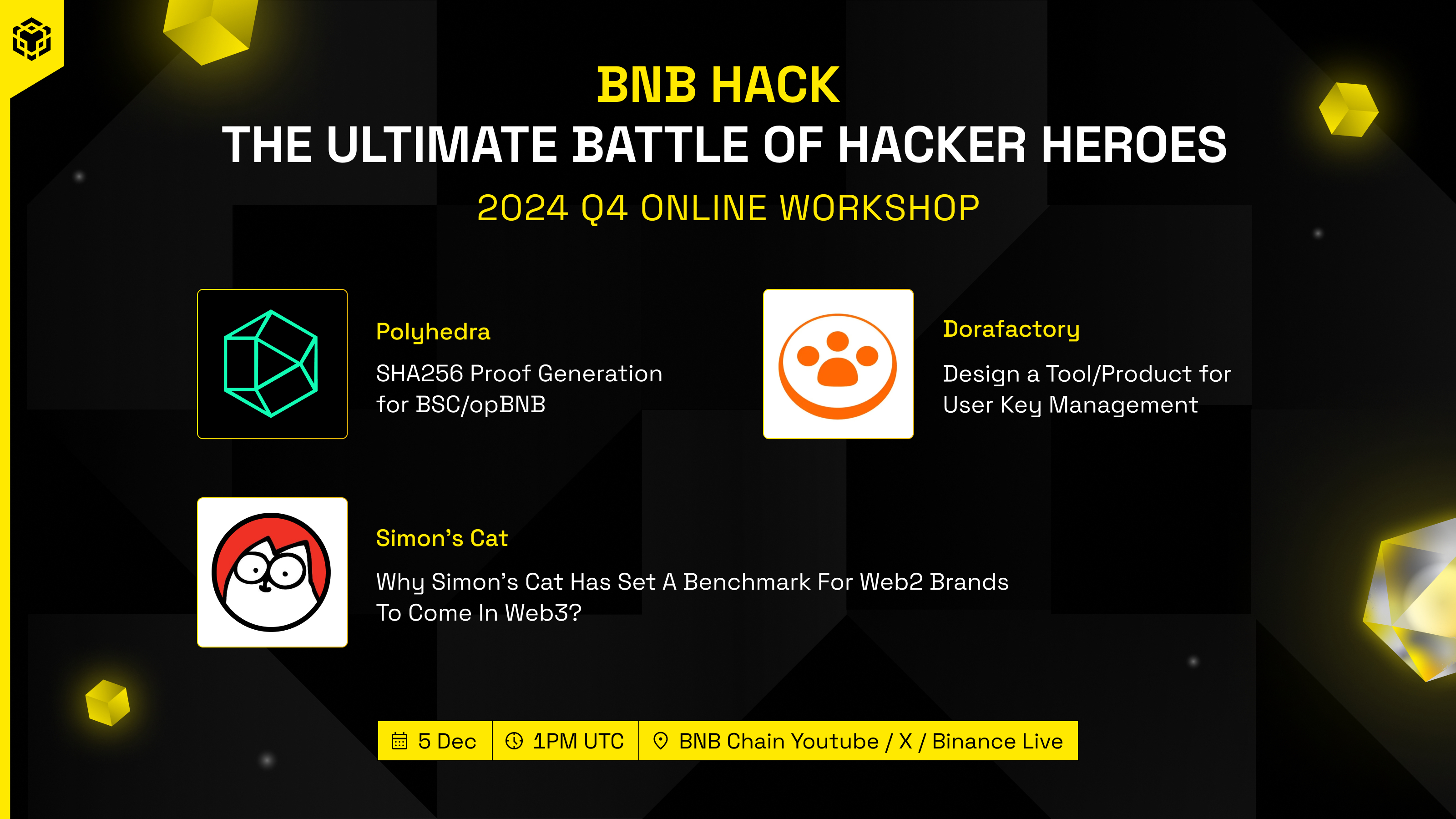 2024 Q4 BNB Hack Workshop Sponsor Panel #2