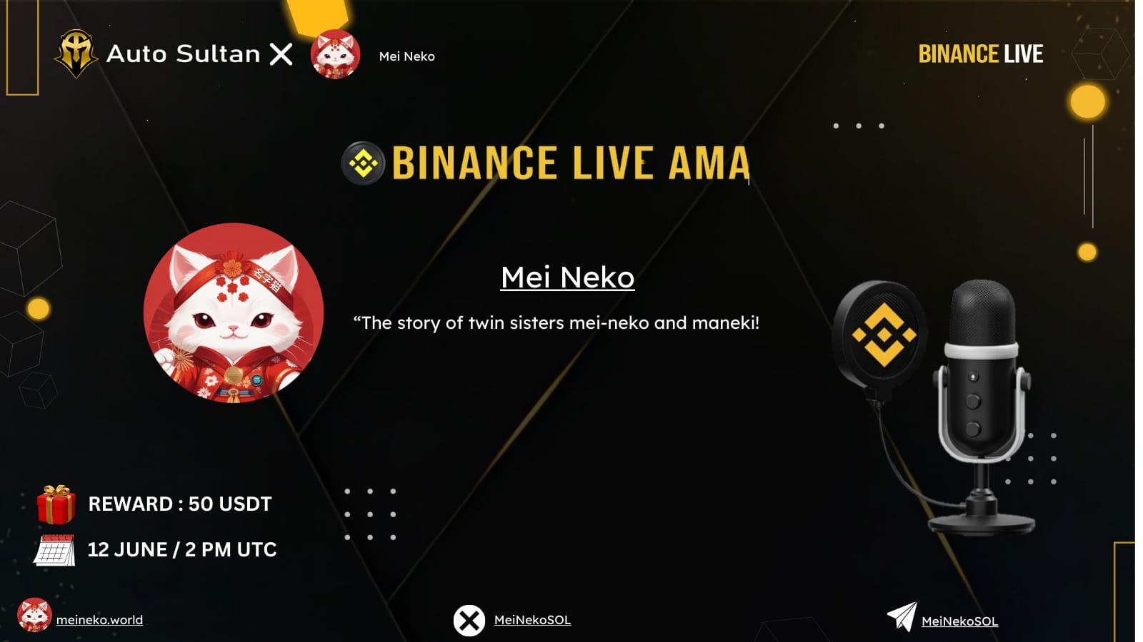 AMA WITH MEI NEKO | $50 USDT REWARD