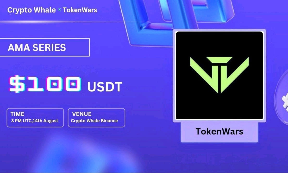 Crypto Whale is going to Host Binance live  with #TokenWars Reward : 100