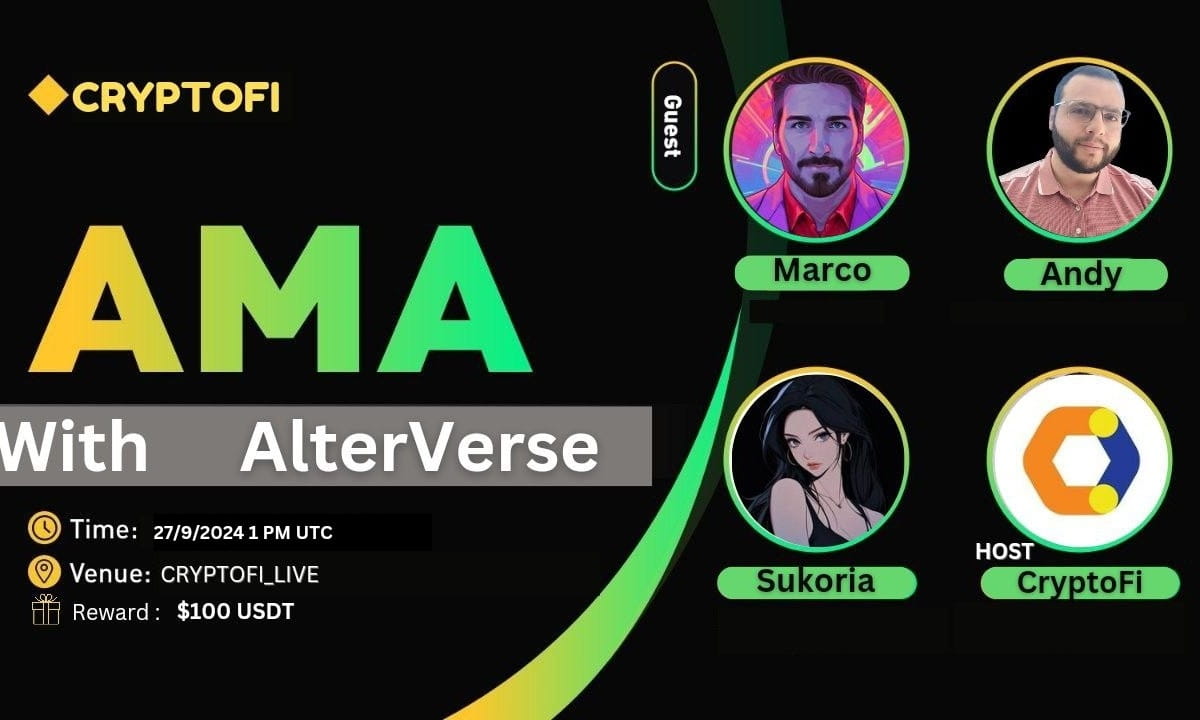 CryptoFi Binance live AMA <> AlterVerse