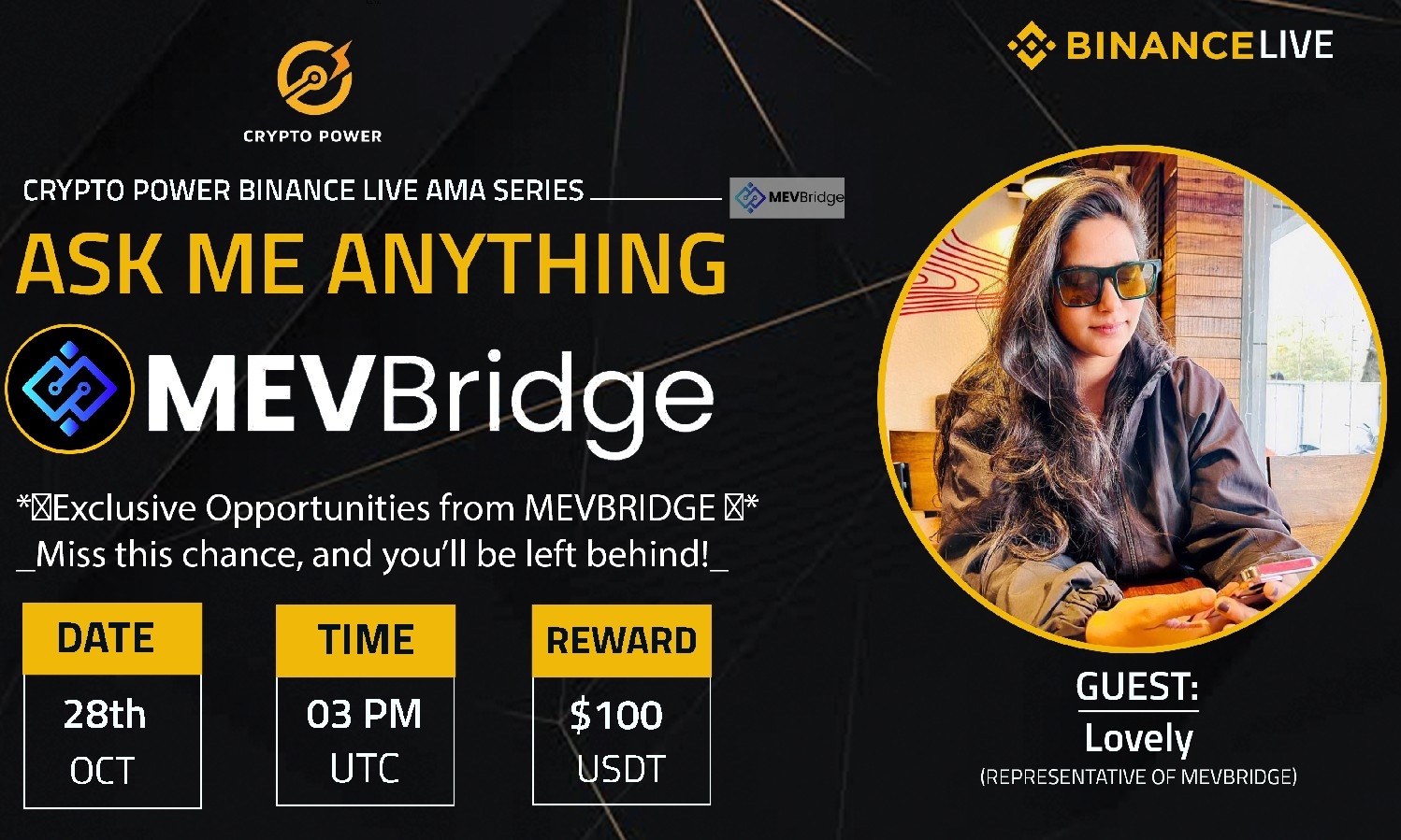 CRYPTO POWER AMA WITH MEVBRIDGE