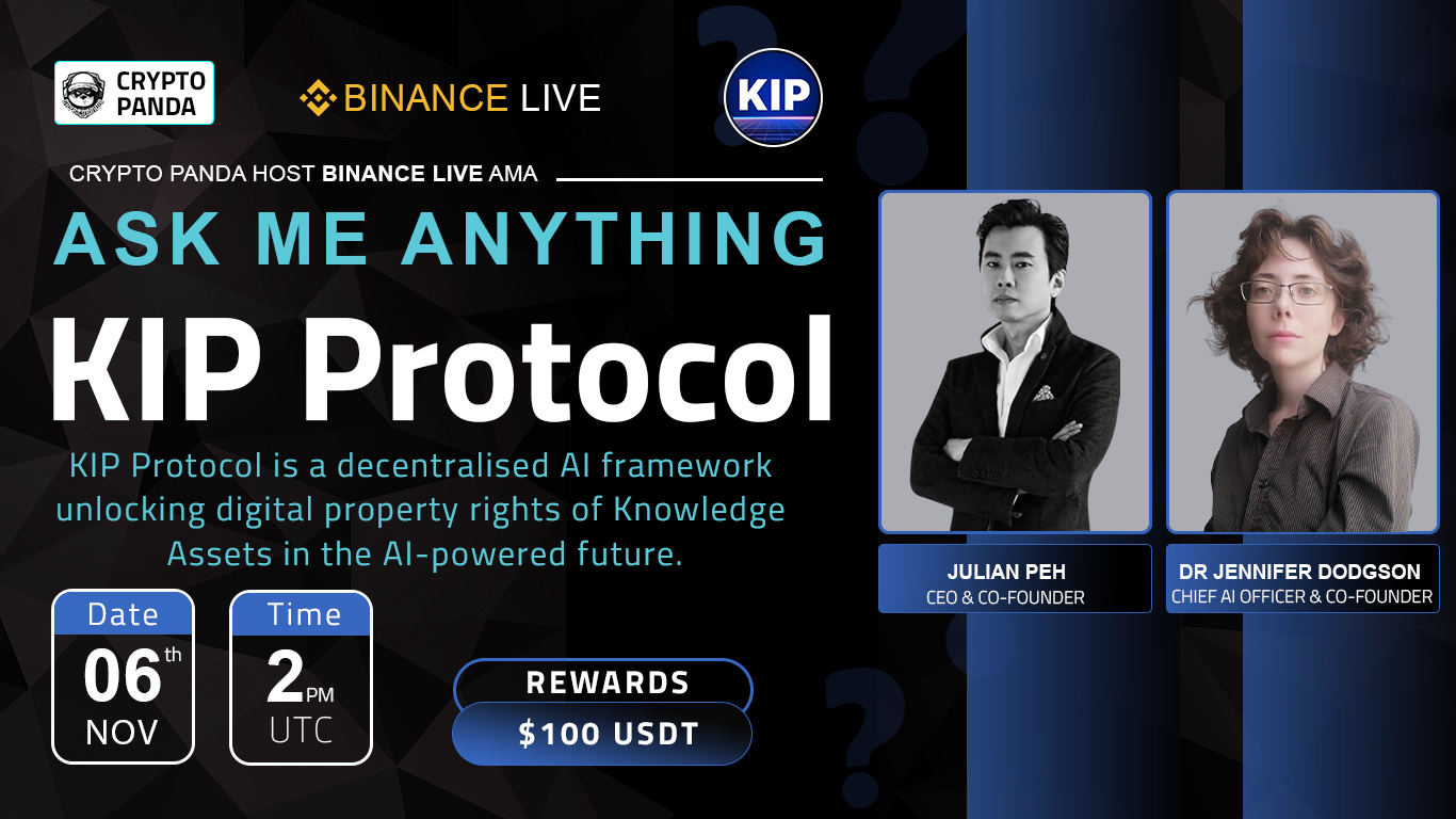 Crypto Panda Presents AMA with  KIP Protocol // $100 Giveaway